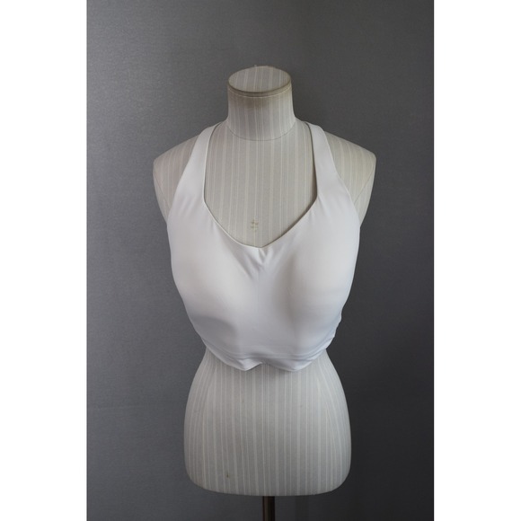 White Racerback Bralette - Picture 1 of 4